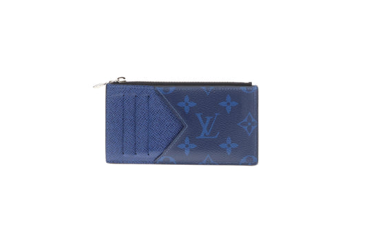 Louis Vuitton Pocket Organiser In Cobalt Taigarama Monogram