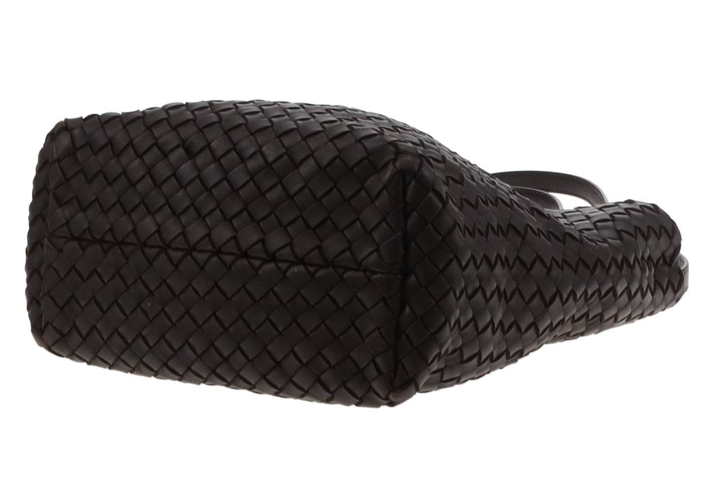 Bottega Veneta Dark Brown Intrecciato Crossbody Bag with Card Holder
