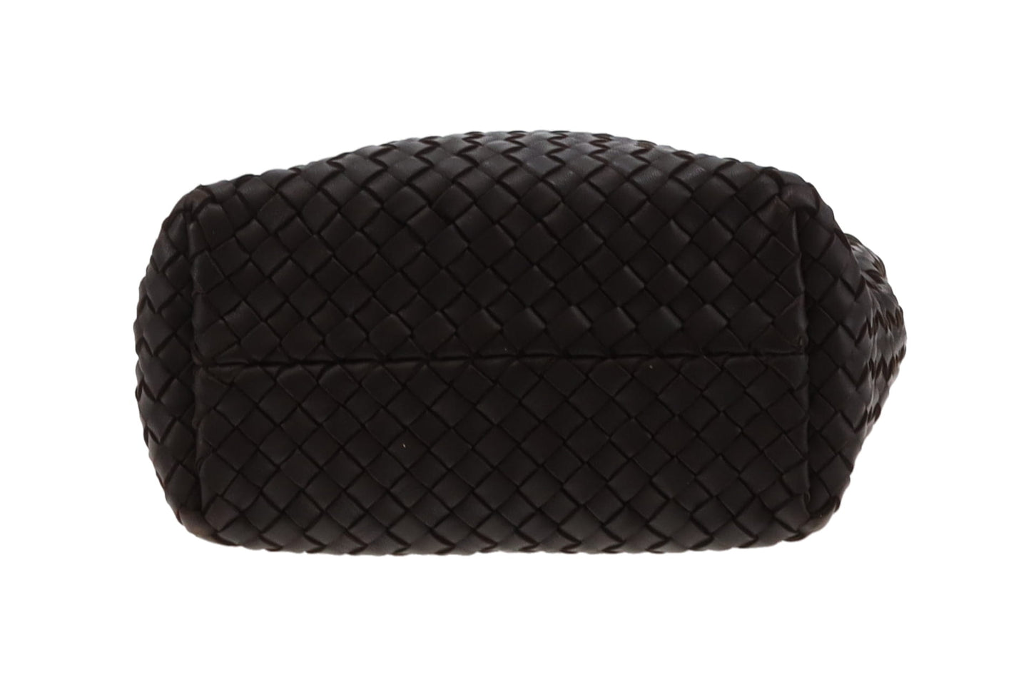 Bottega Veneta Dark Brown Intrecciato Crossbody Bag with Card Holder