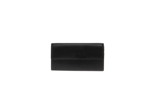 Louis Vuitton Black Epi Leather Vintage Sarah Wallet CA0192