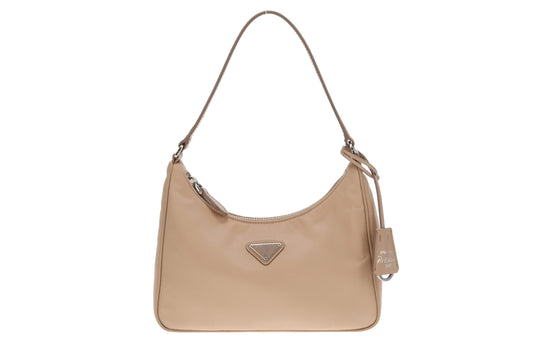 Prada Re-Edition 2005 Mini Bag Cammeo Saffiano and Nylon