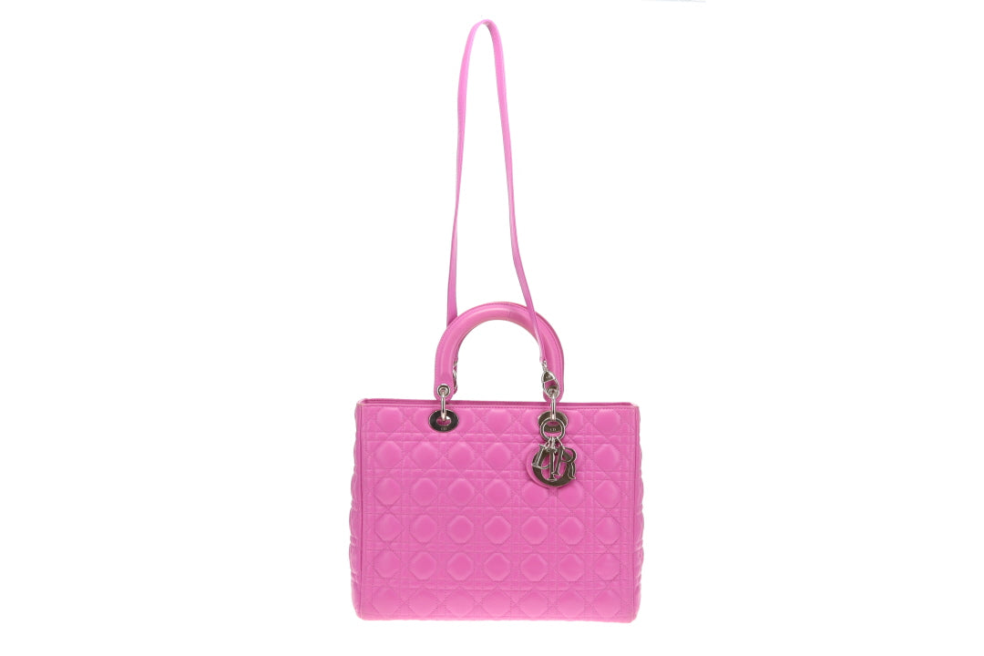 Dior Lady Dior Large Pink SHW 2011