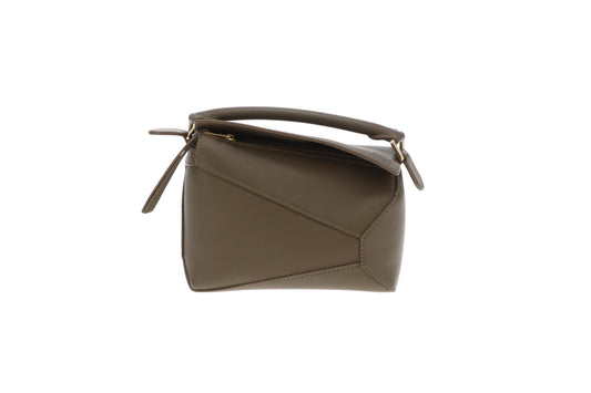 Loewe Puzzle Mini Dark Khaki Leather