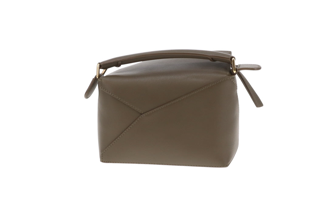 Loewe Puzzle Mini Dark Khaki Leather