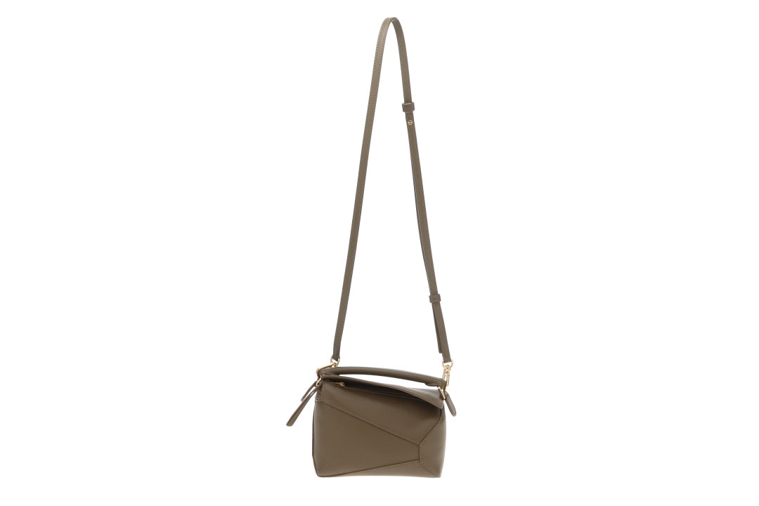 Loewe Puzzle Mini Dark Khaki Leather