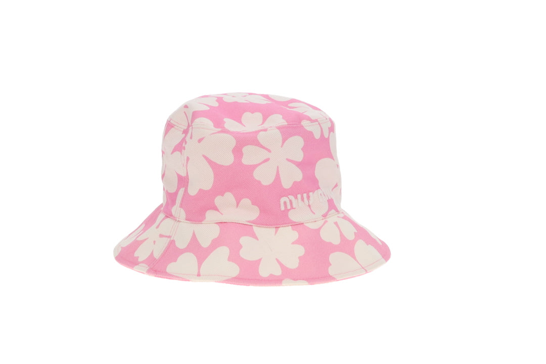 Miu Miu Bucket Hat Pink Floral (M)