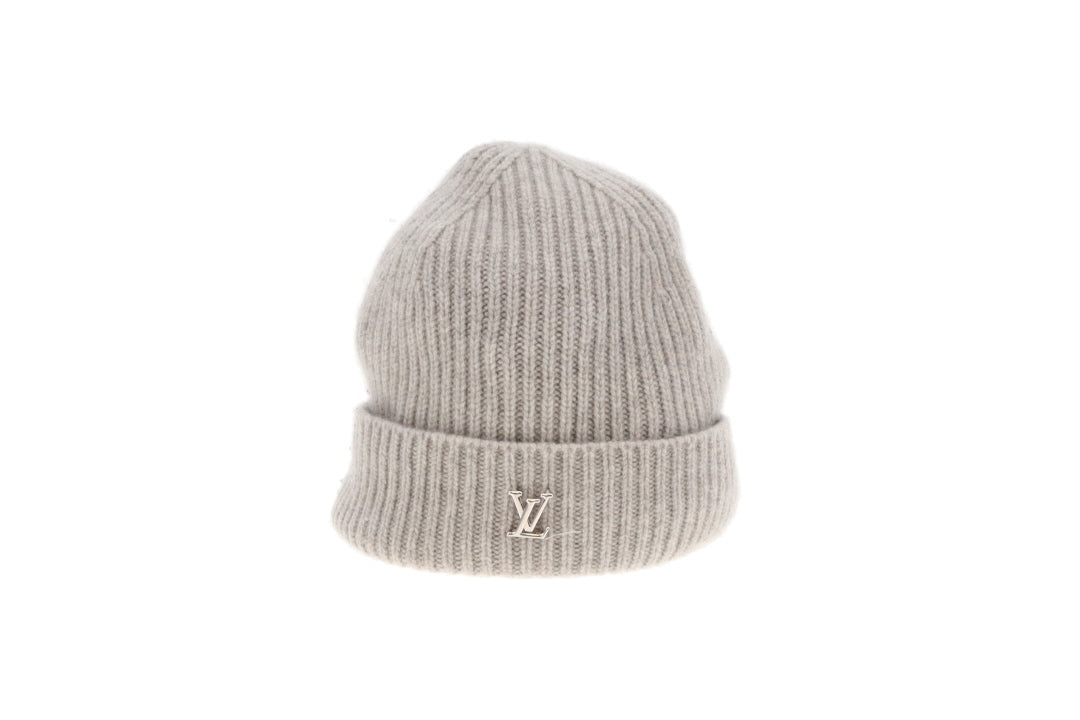 Louis Vuitton LV Spark Beanie Grey 100% Cashmere