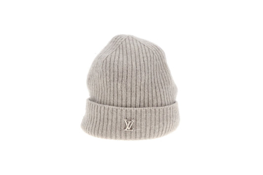 Louis Vuitton LV Spark Beanie Grey 100% Cashmere