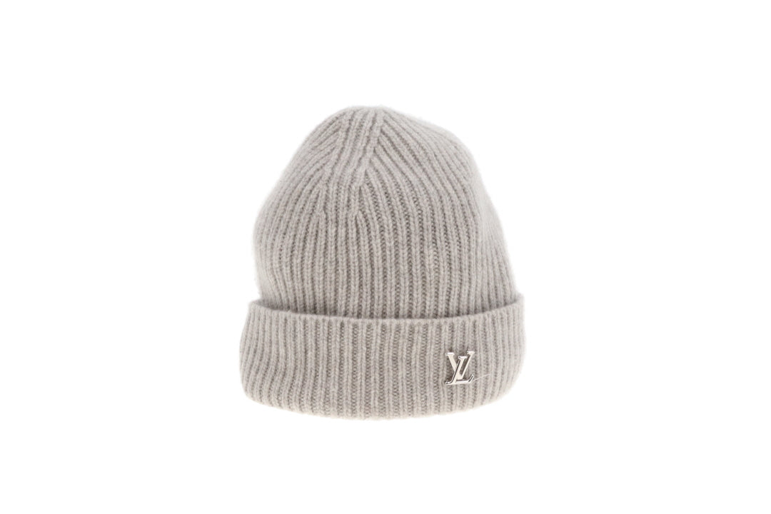 Louis Vuitton LV Spark Beanie Grey 100% Cashmere
