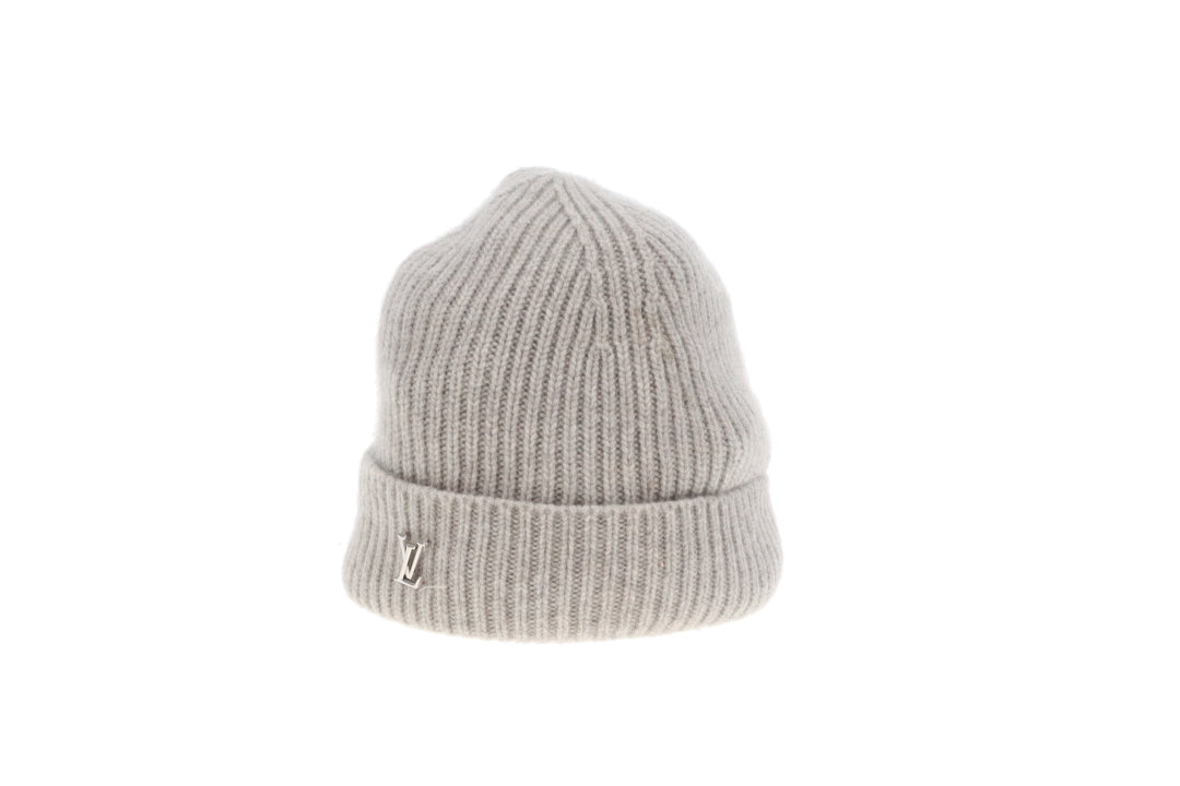 Louis Vuitton LV Spark Beanie Grey 100% Cashmere