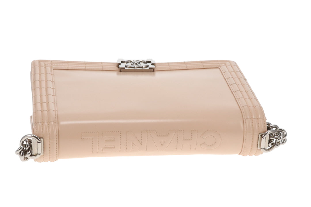 Chanel Boy Bag Large Beige Smooth Leather SHW 2012