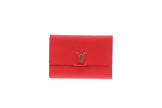 Louis Vuitton Capucines Compact Wallet Red Wallet MI1157 - 2017
