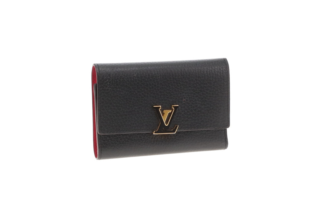 Portefeuille Capucines Louis Vuitton Noir et rose MI2178 - 2018