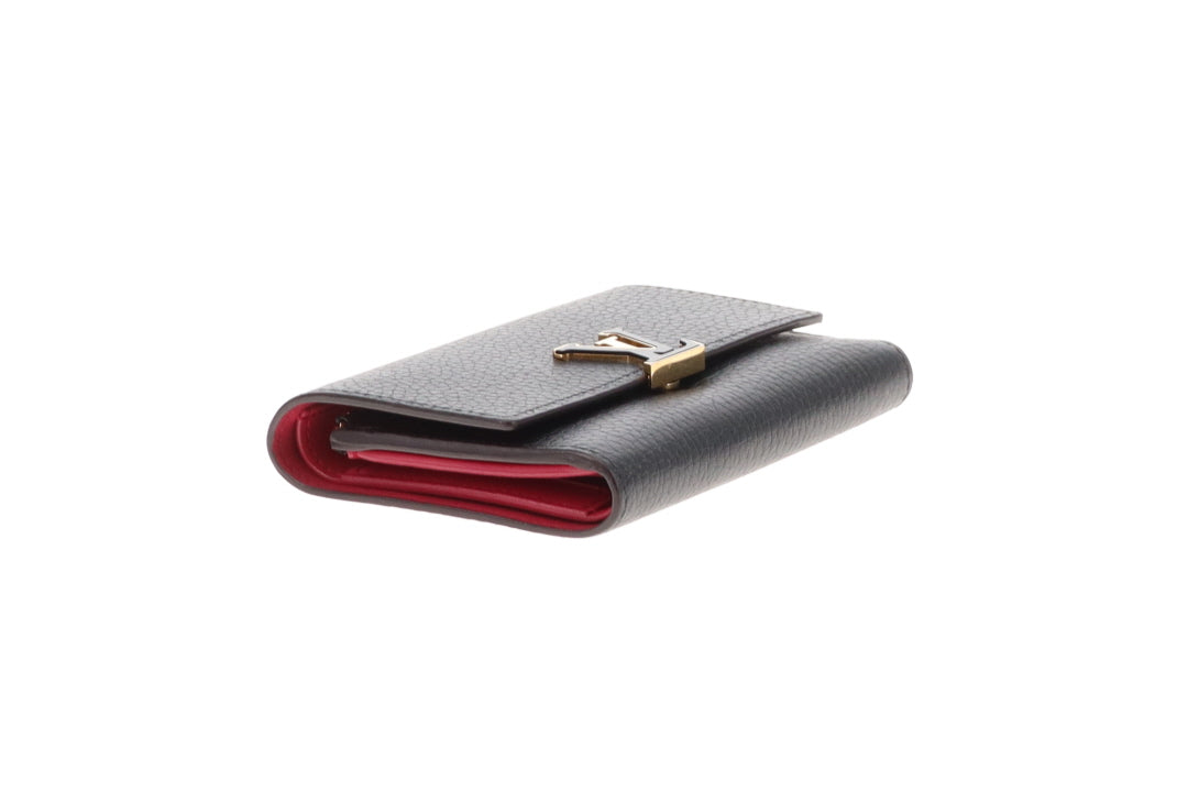 Portefeuille Capucines Louis Vuitton Noir et rose MI2178 - 2018