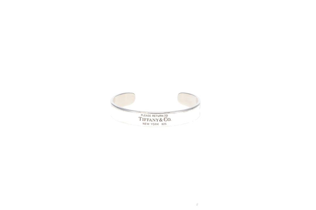 Bracelet jonc RTT Tiffany & Co en argent sterling avec diamants