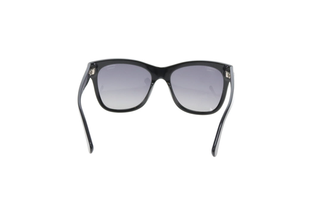 Chanel Black Polarized Silver CC Sunglasses 5380