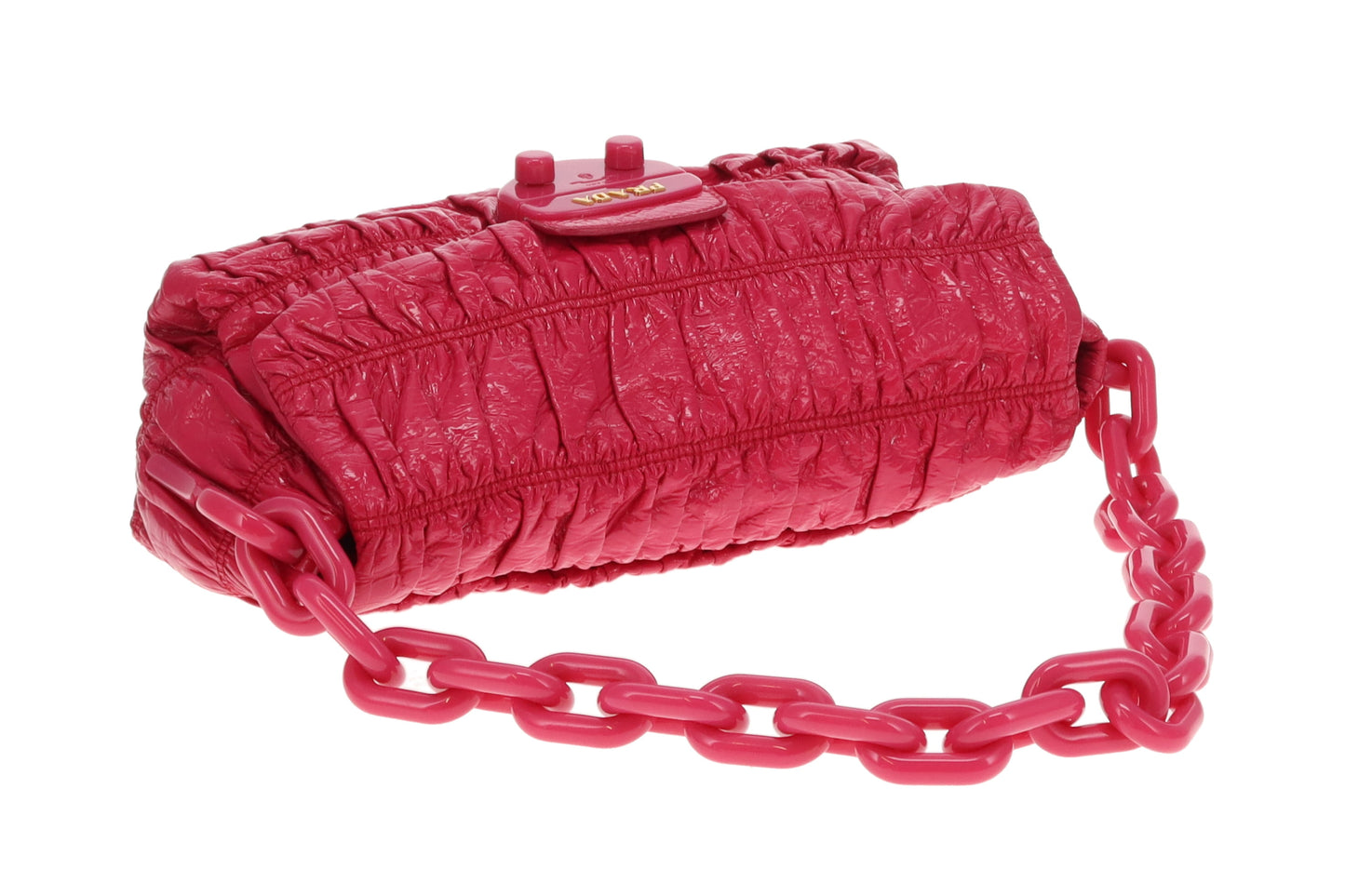 Prada Vernice Gaufre Fuxia Bag