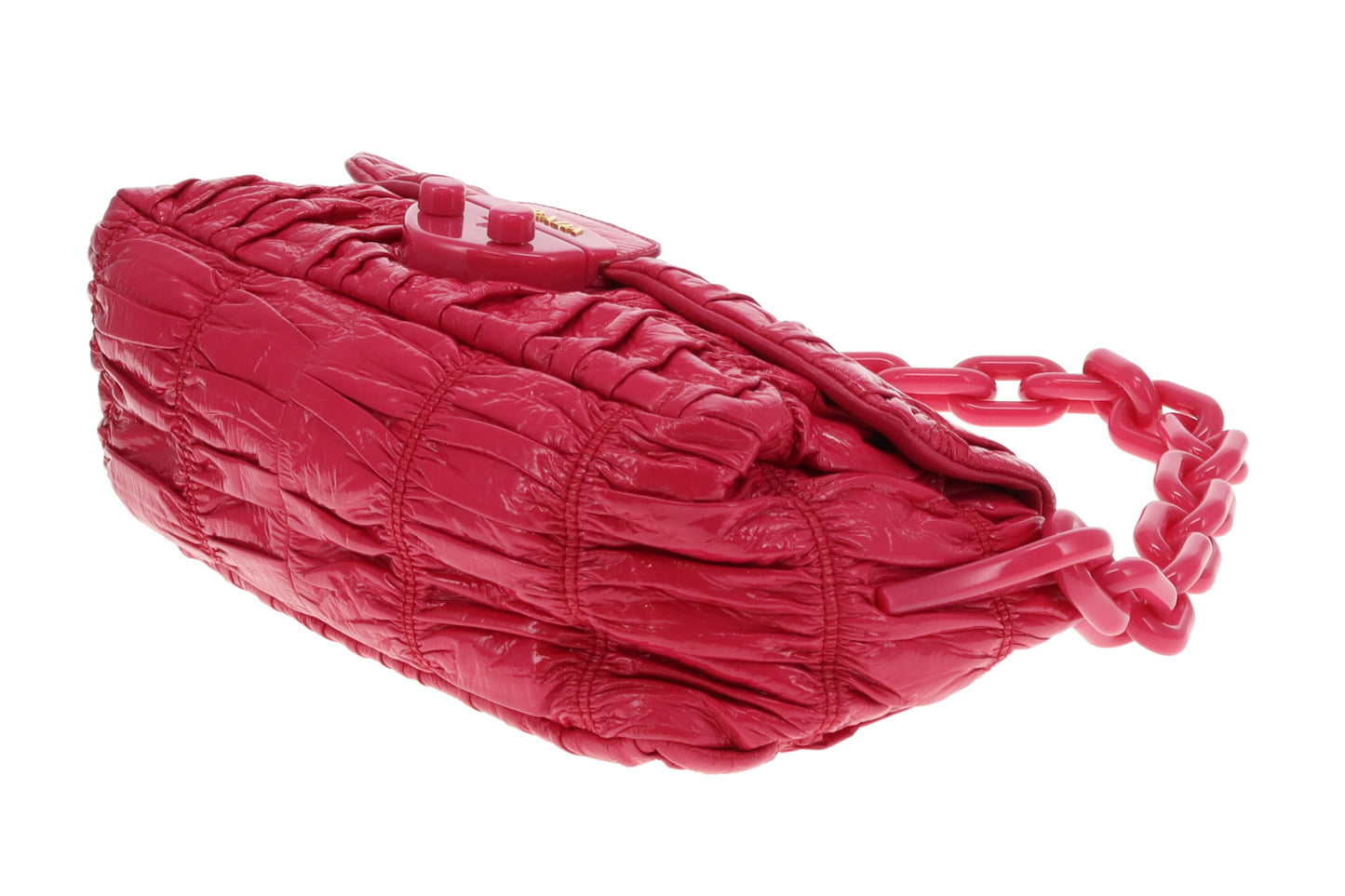 Prada Vernice Gaufre Fuxia Bag