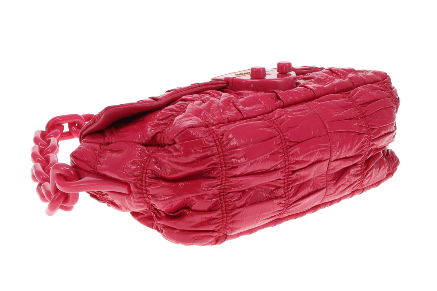 Prada Vernice Gaufre Fuxia Bag