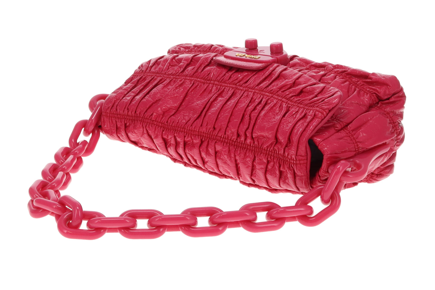 Prada Vernice Gaufre Fuxia Bag