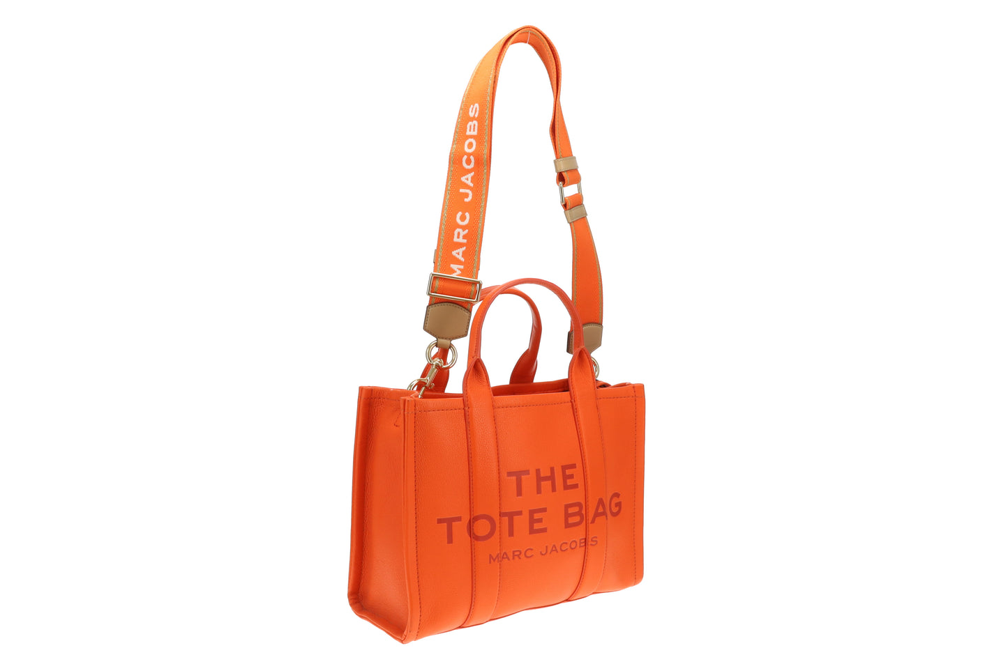 Marc Jacobs The Tote Bag Medium Orange with 2 Straps
