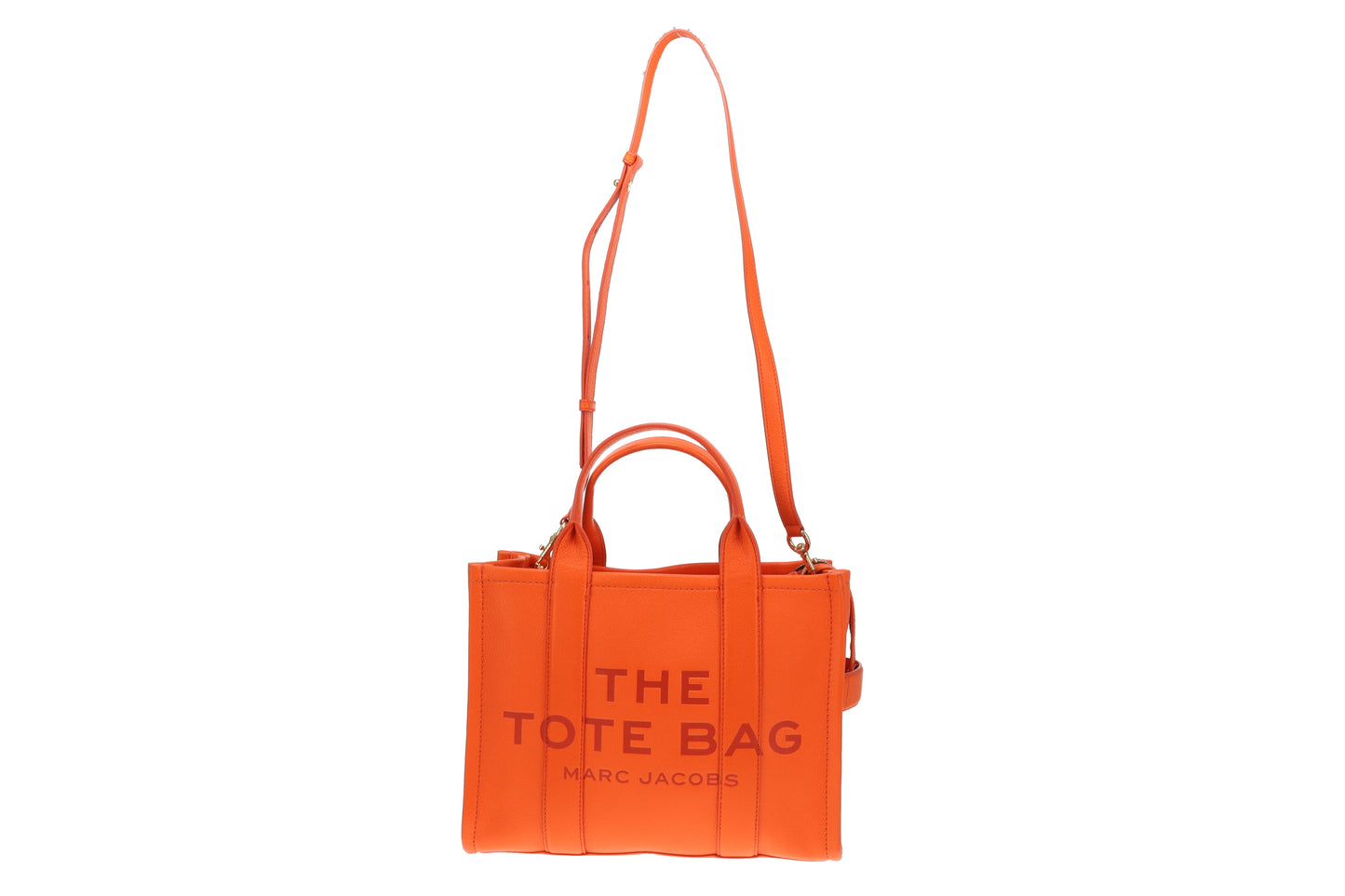 Marc Jacobs The Tote Bag Medium Orange with 2 Straps
