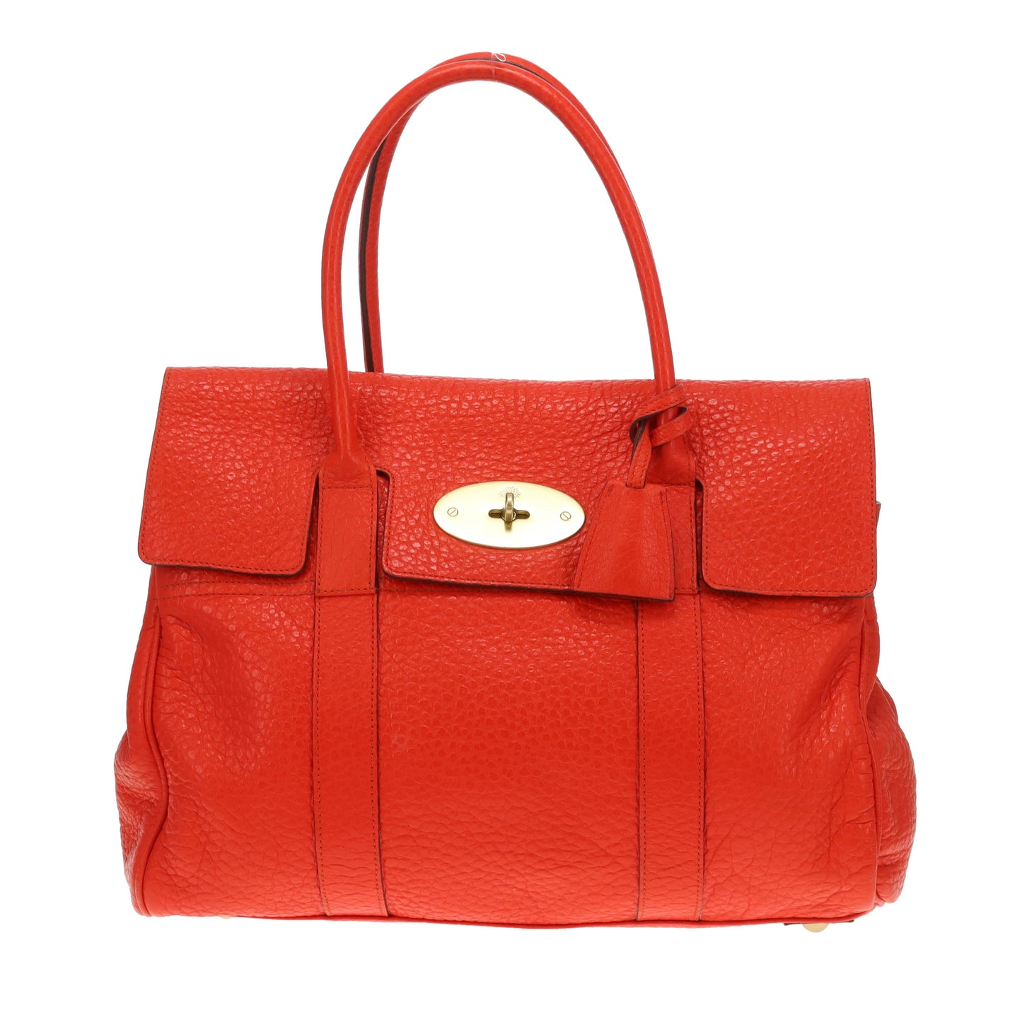 Mulberry Bayswater Red Shiny Grained Leather