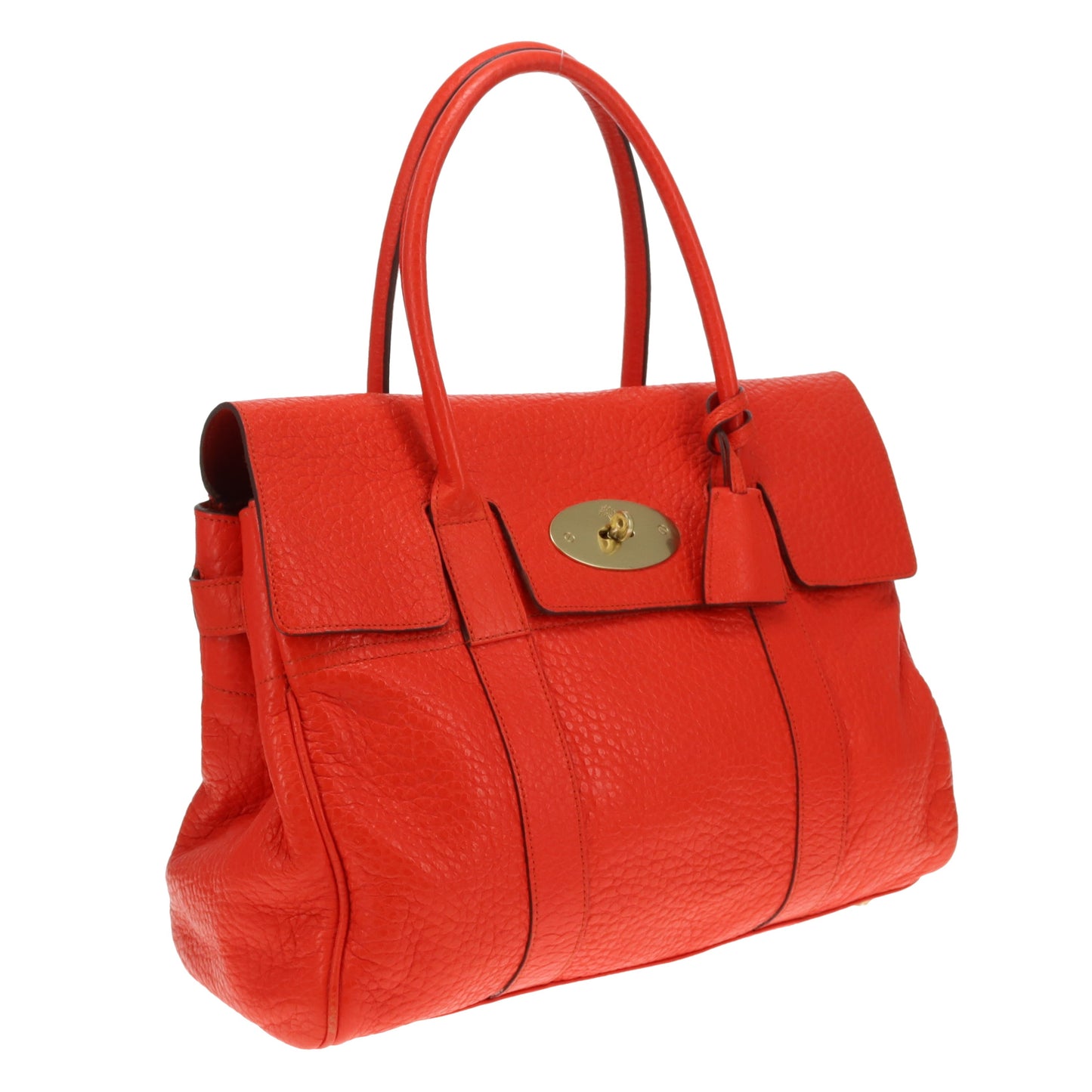 Mulberry Bayswater Red Shiny Grained Leather