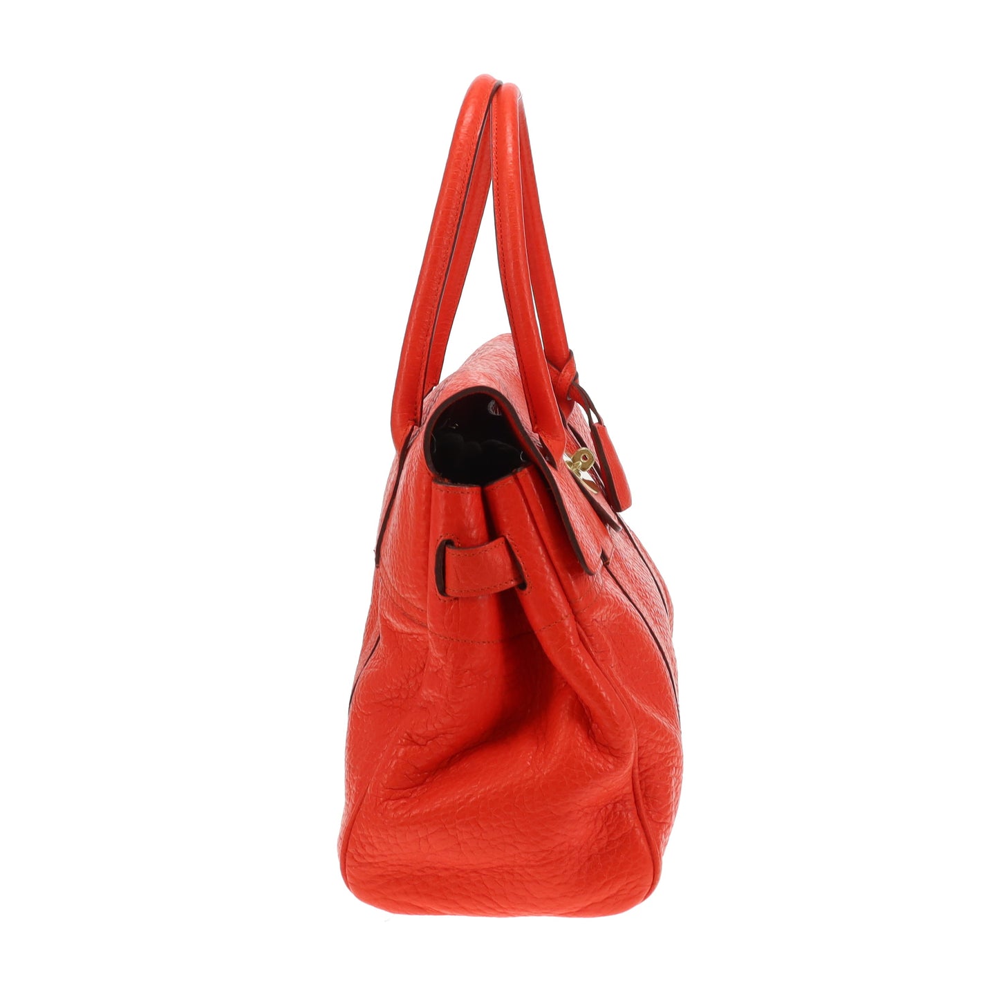 Mulberry Bayswater Red Shiny Grained Leather
