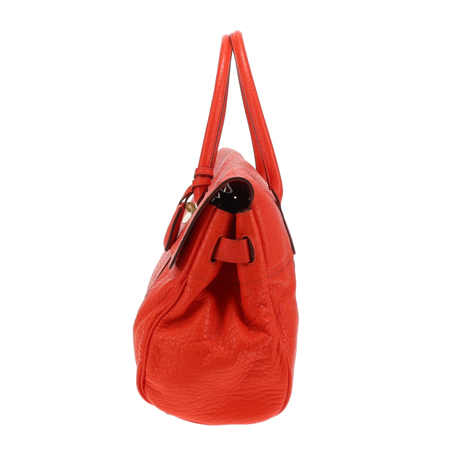 Mulberry Bayswater Red Shiny Grained Leather