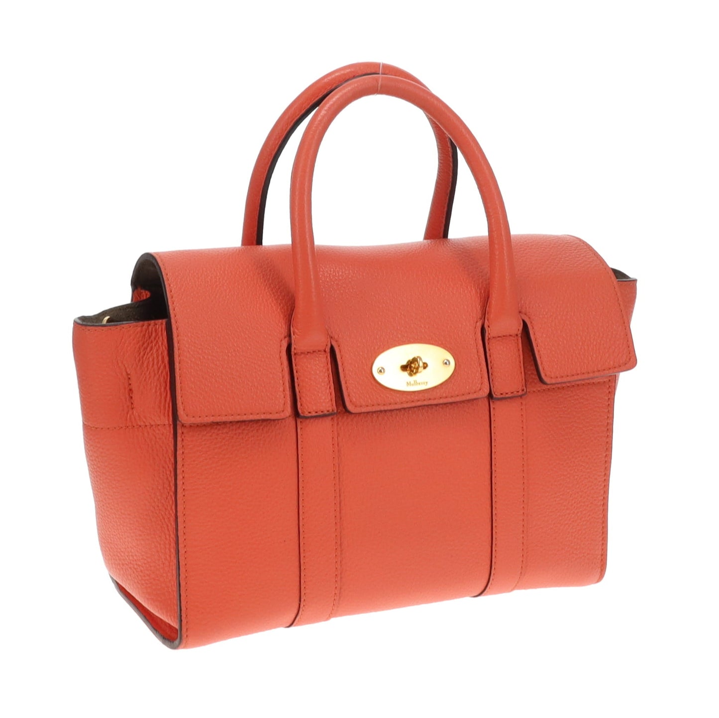 Mulberry Small Bayswater Coral Rose Small Classic Grain