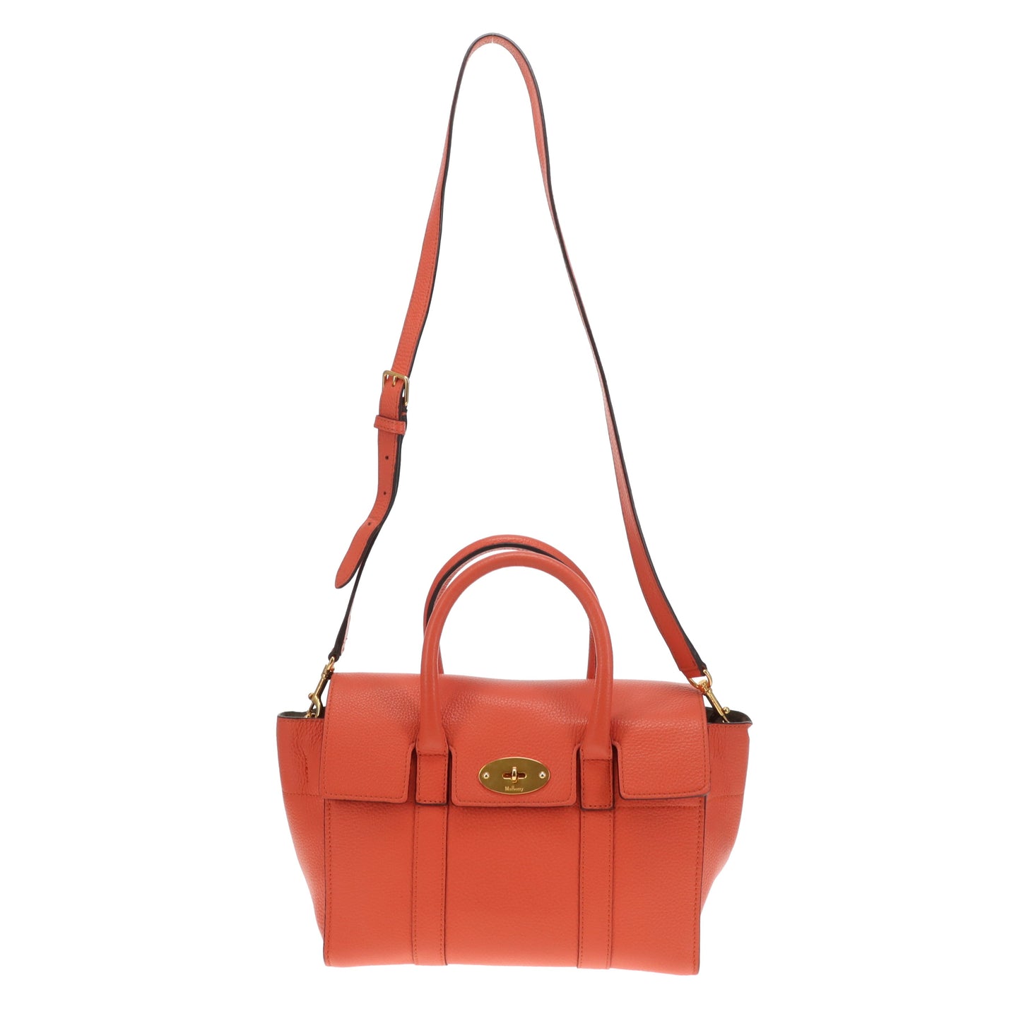 Mulberry Small Bayswater Coral Rose Small Classic Grain