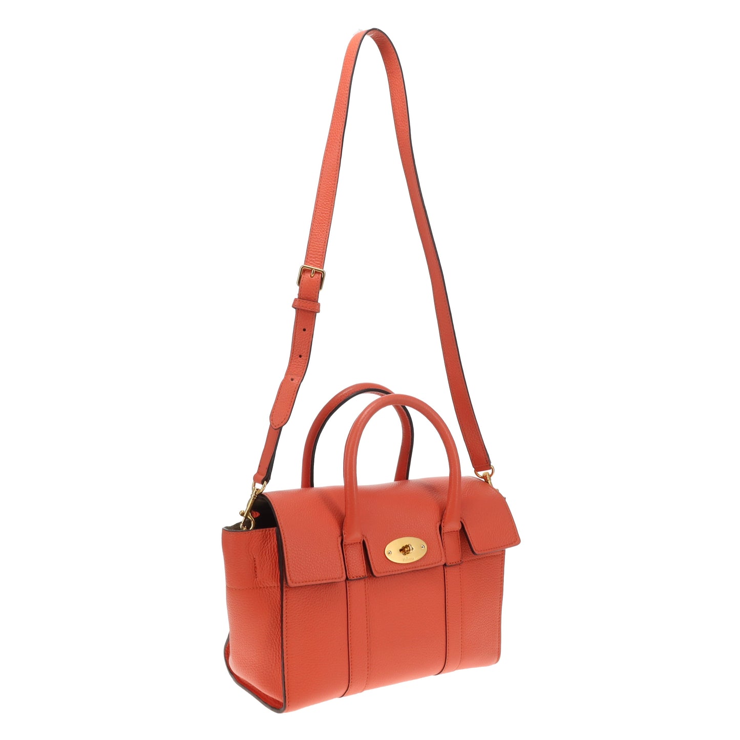Mulberry Small Bayswater Coral Rose Small Classic Grain