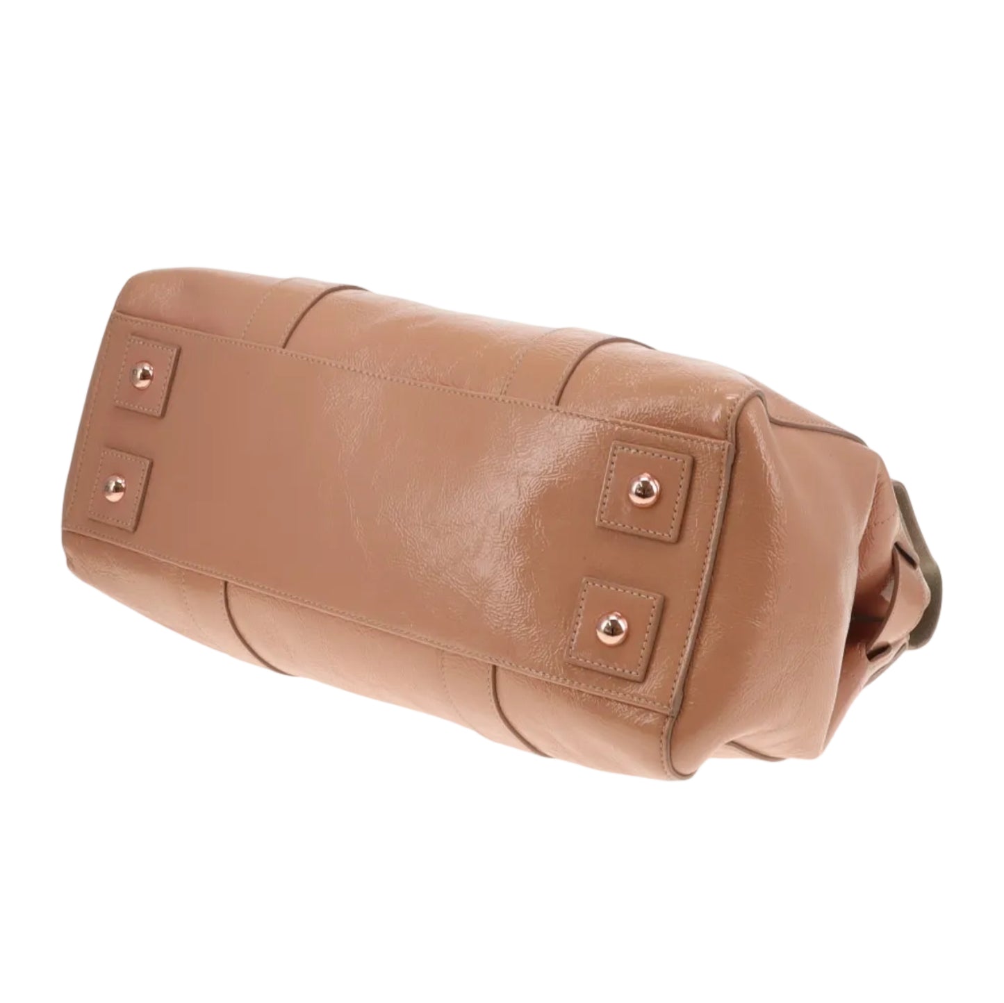 Mulberry Bayswater Wrinkled Patent Plaster With Rose Gold Hardware