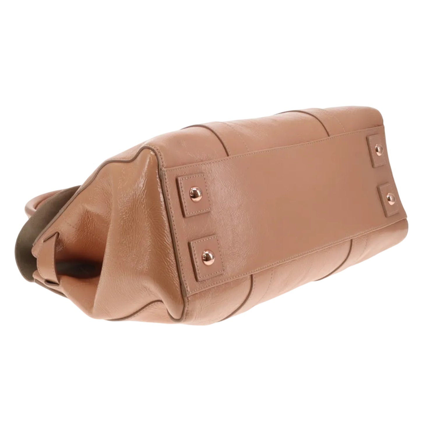 Mulberry Bayswater Wrinkled Patent Plaster With Rose Gold Hardware