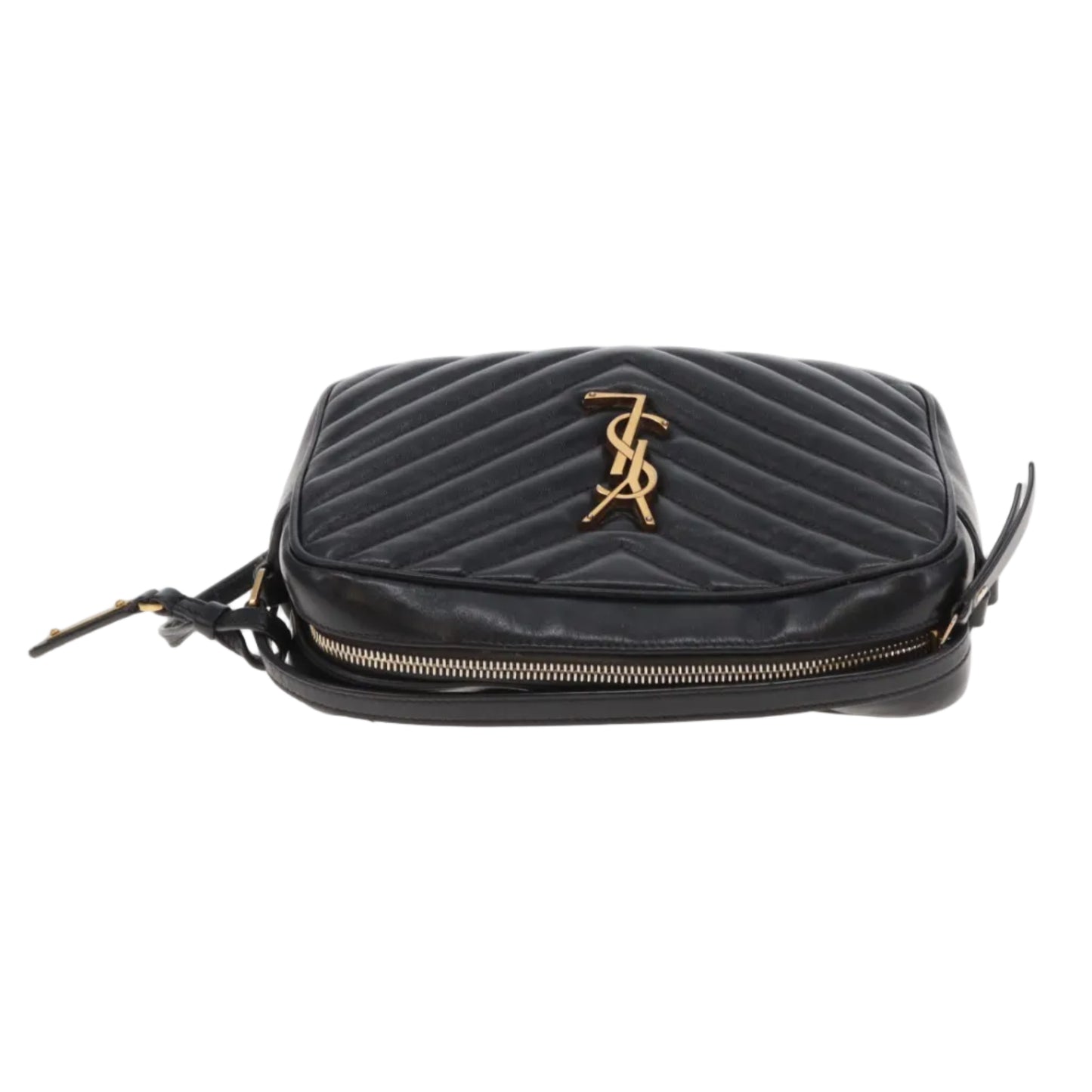 Saint Laurent Lou Camera Bag Black Chevron GHW 2019