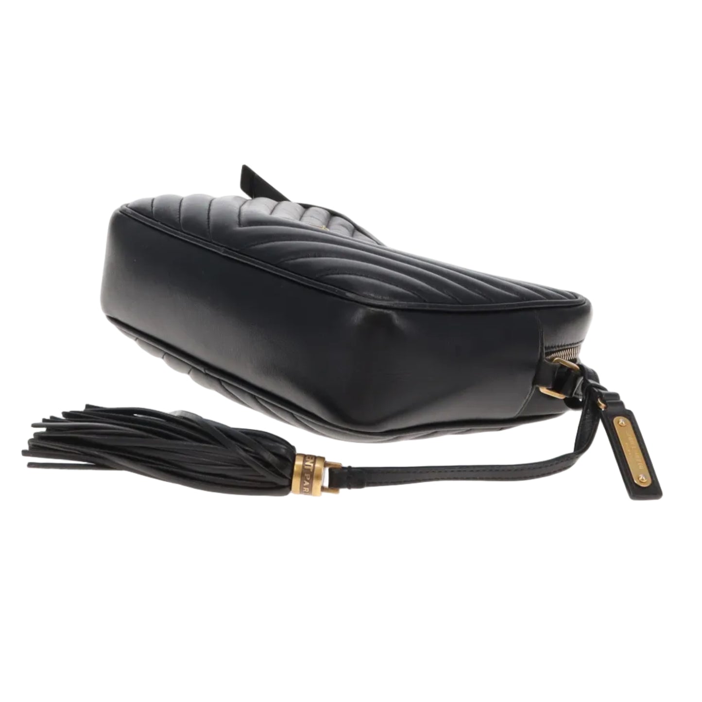 Saint Laurent Lou Camera Bag Black Chevron GHW 2019