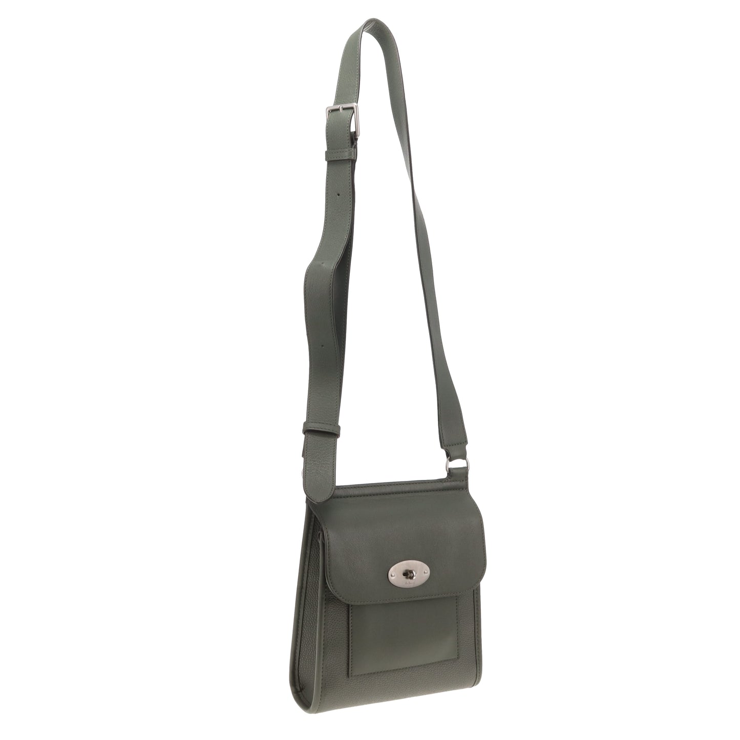 Mulberry Antony Small Juniper Green Scotchgrain and Smooth Calf SHW