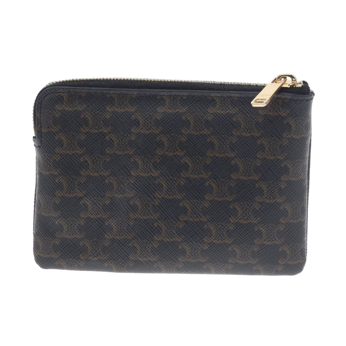 Celine Coin/Key Pouch Logo Canvas