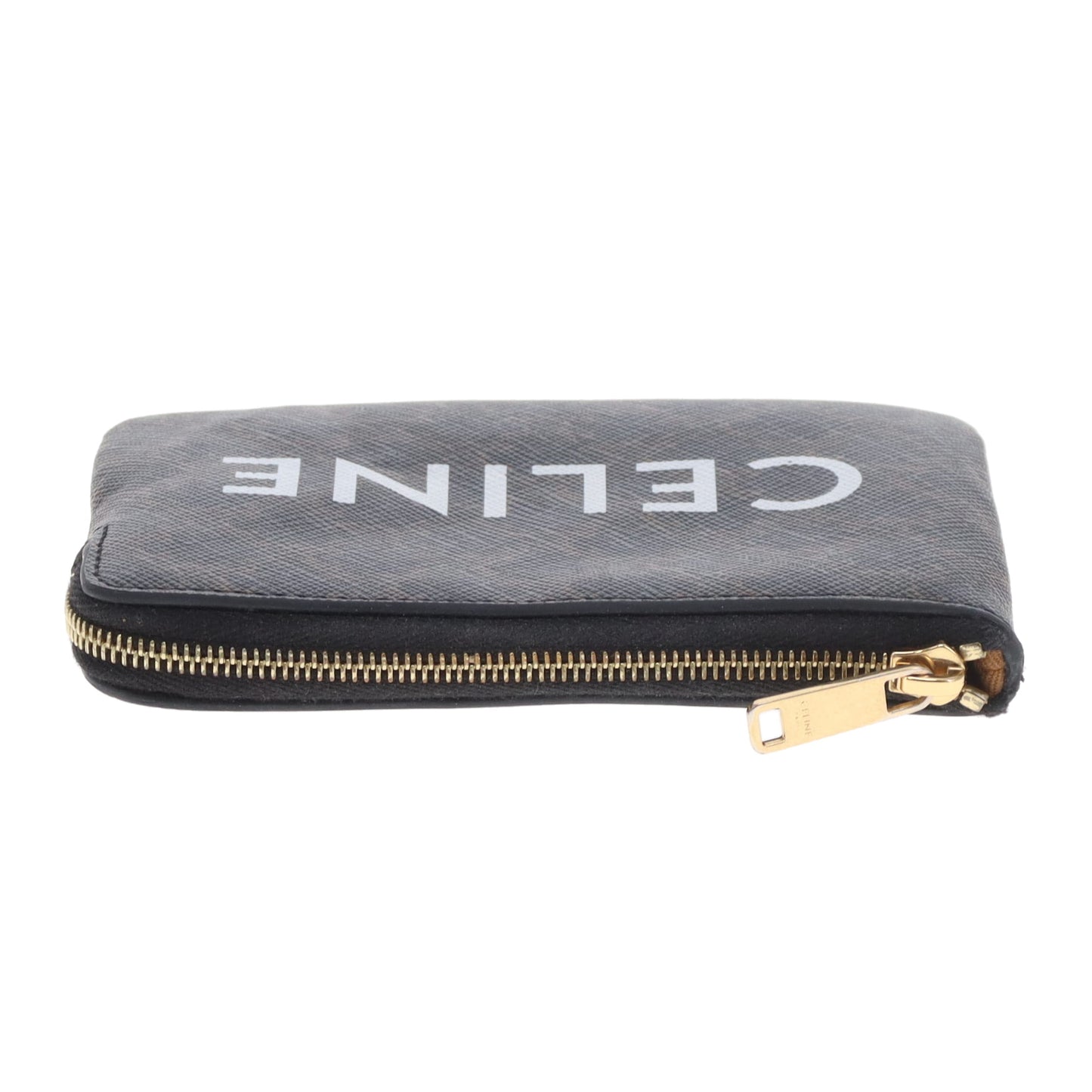 Celine Coin/Key Pouch Logo Canvas