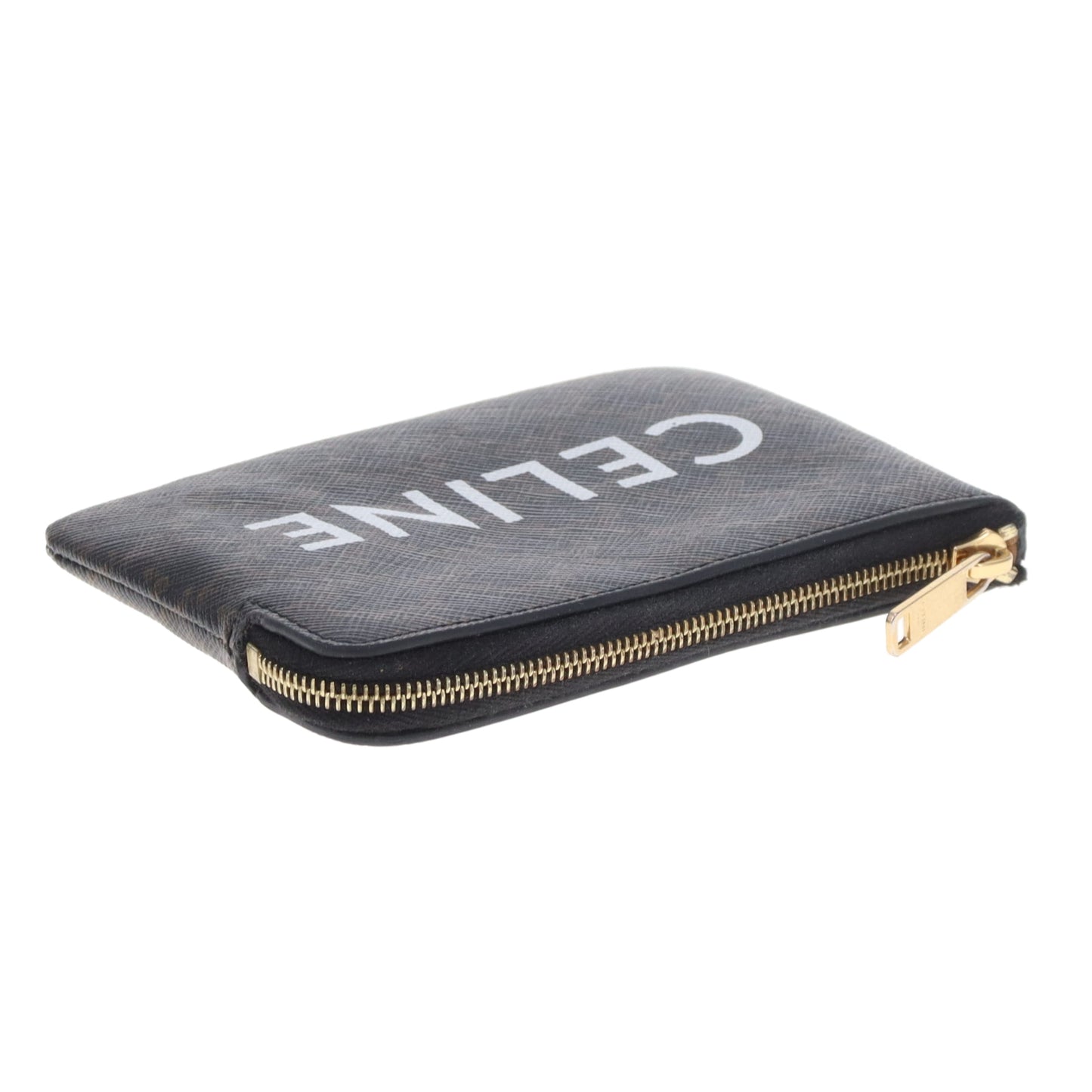 Celine Coin/Key Pouch Logo Canvas
