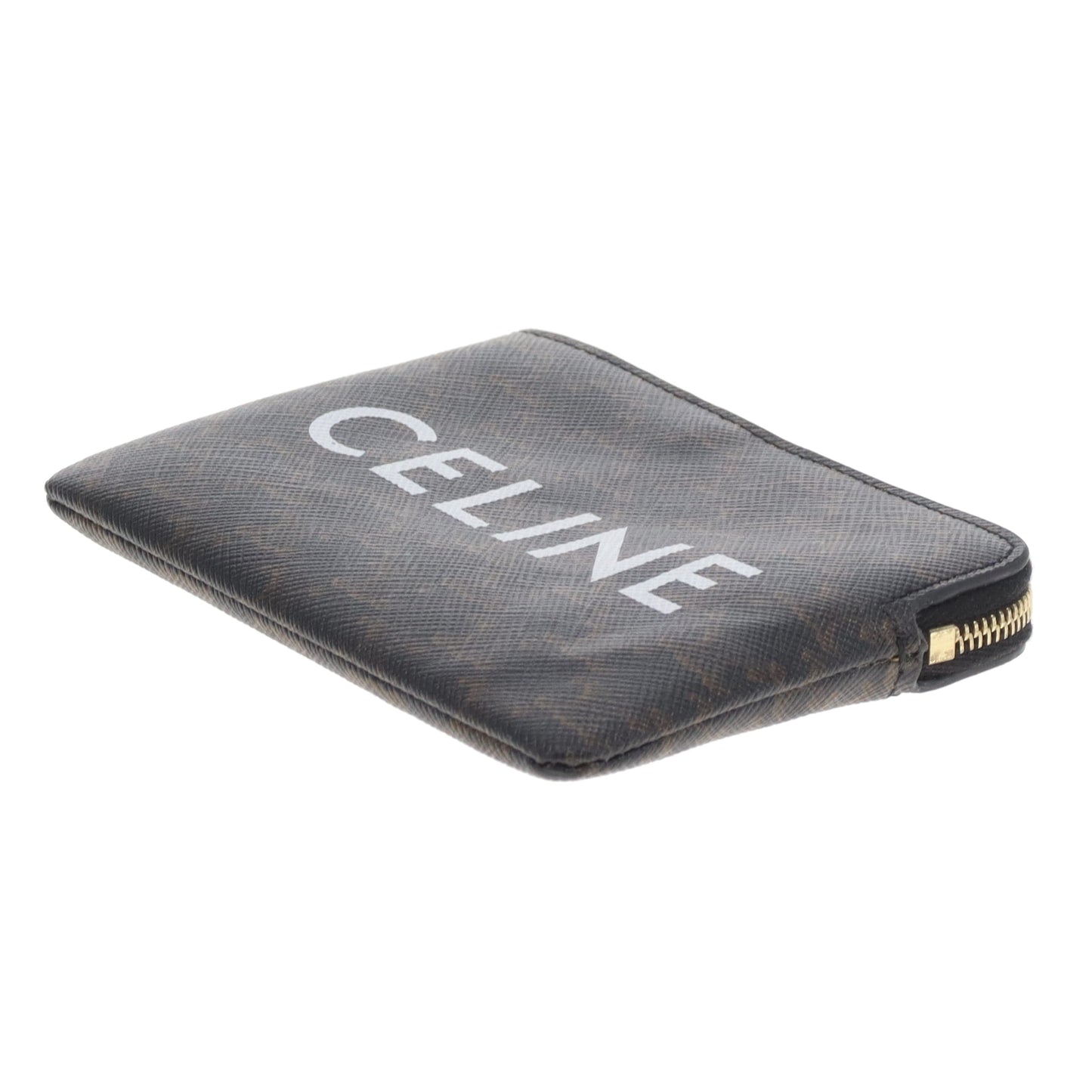 Celine Coin/Key Pouch Logo Canvas