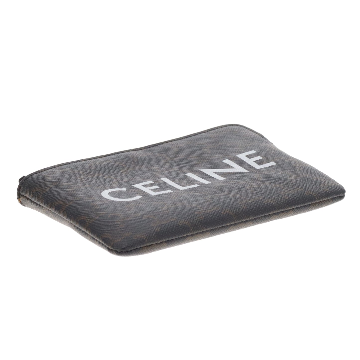 Celine Coin/Key Pouch Logo Canvas