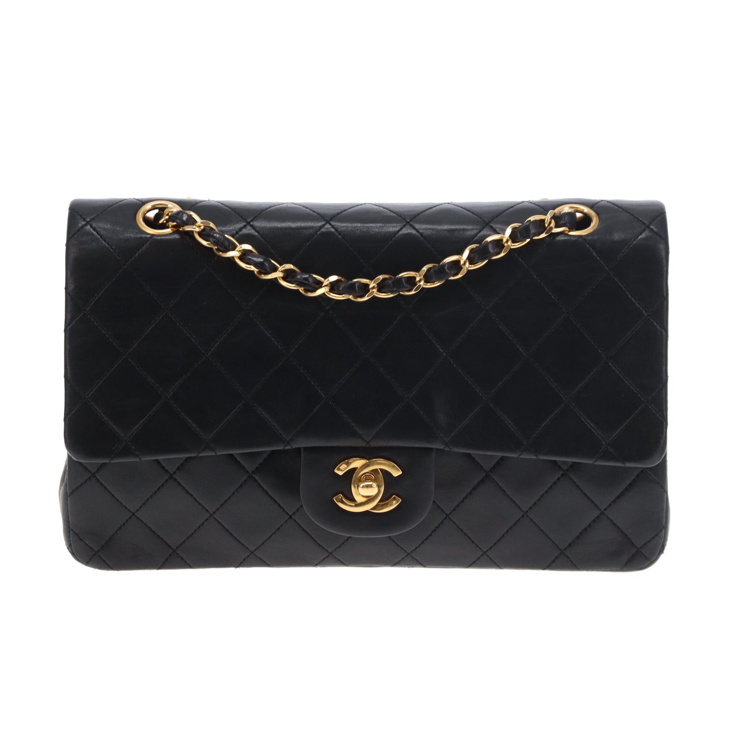 Chanel Classic Double Flap Medium Black GHW 1989/91