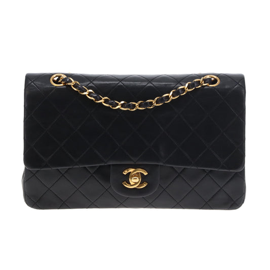 Chanel Classic Double Flap Medium Black GHW 1989/91