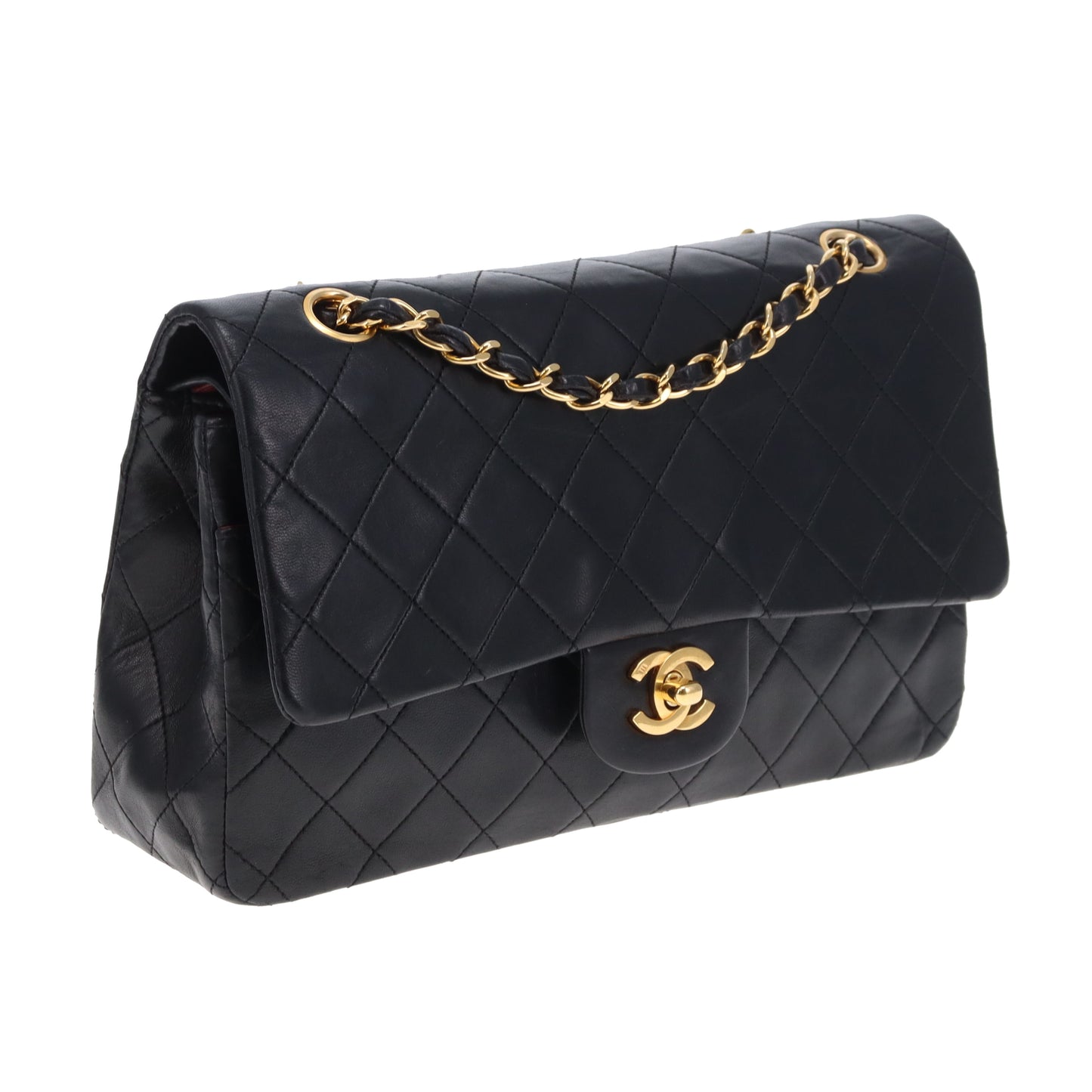 Chanel Classic Double Flap Medium Black GHW 1989/91