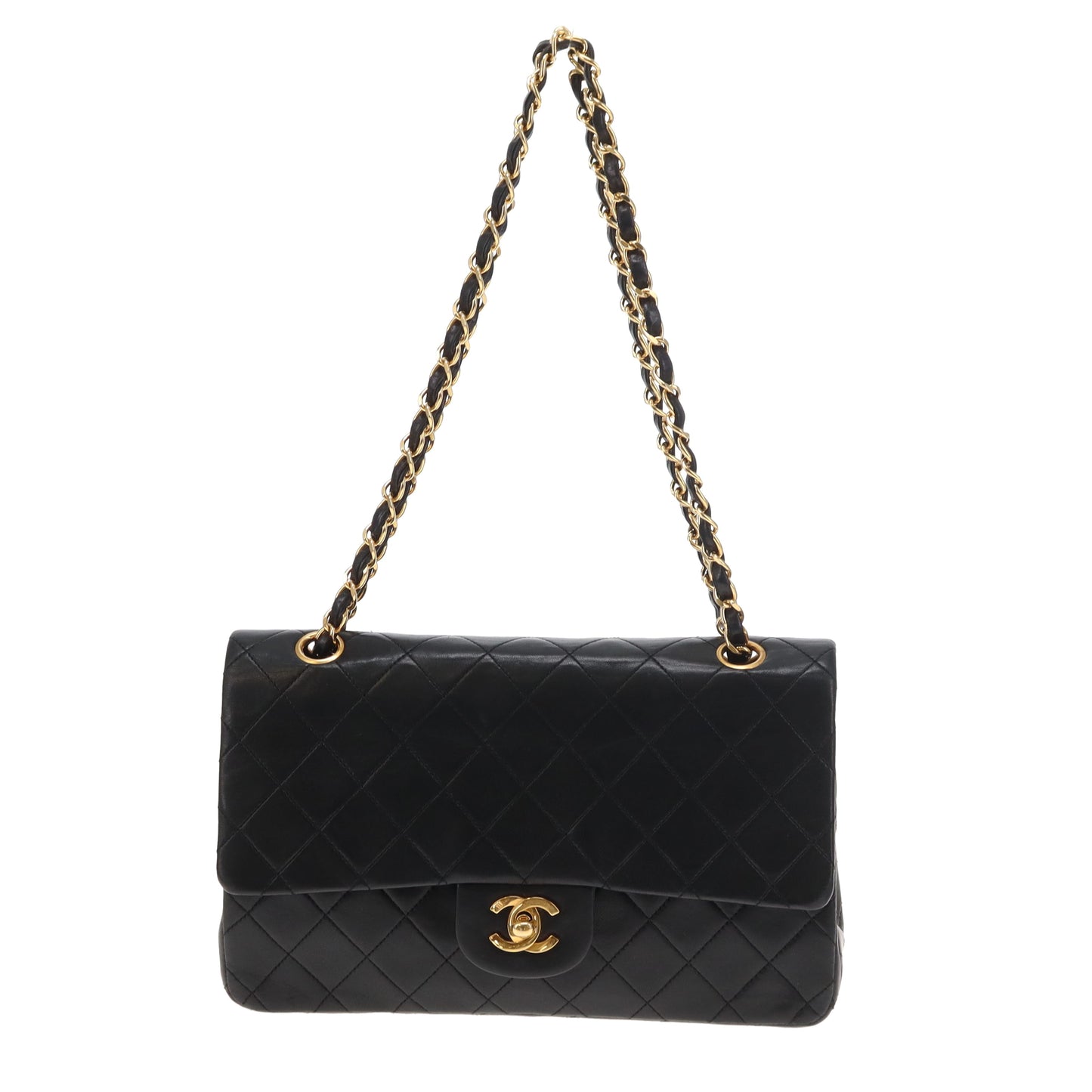 Chanel Classic Double Flap Medium Black GHW 1989/91