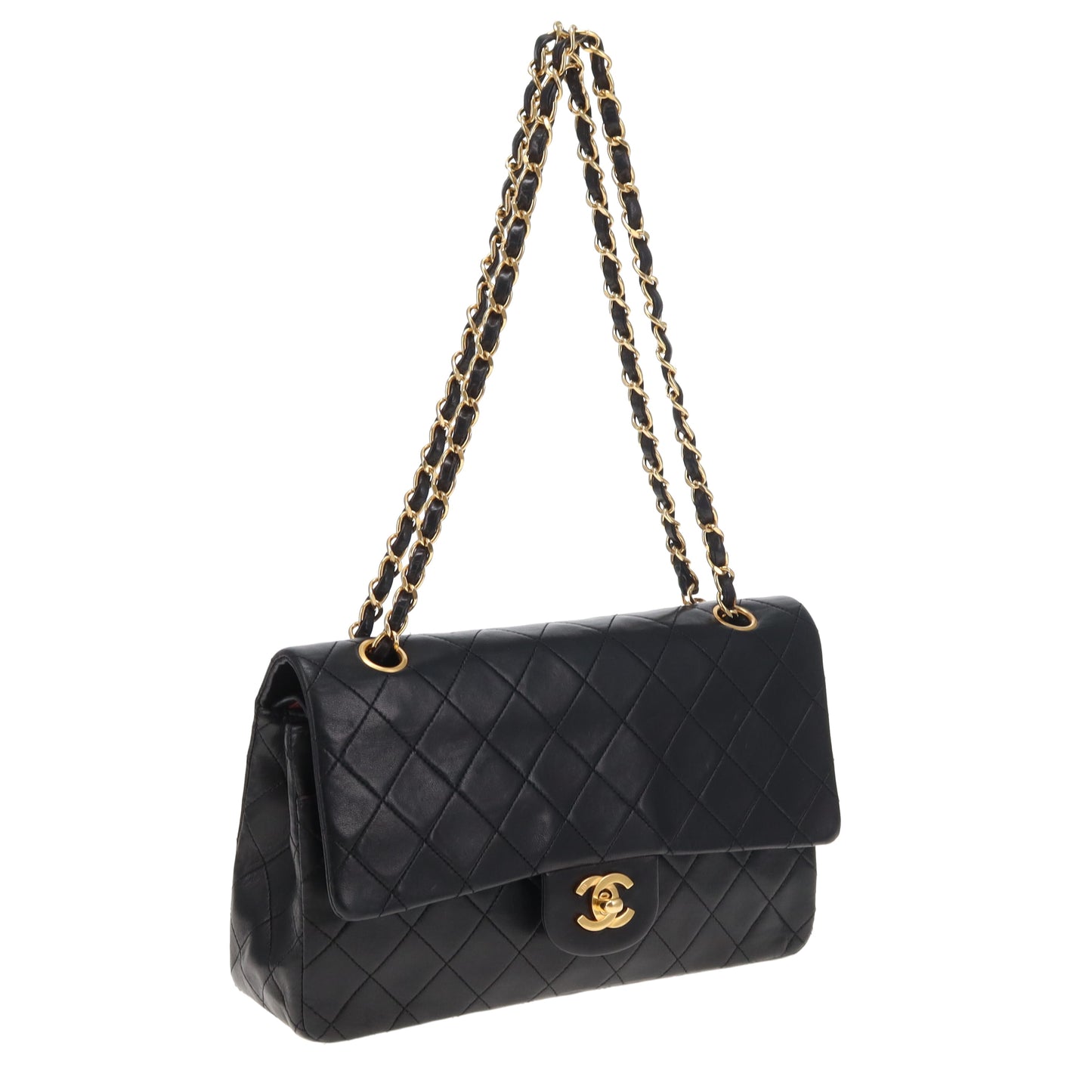Chanel Classic Double Flap Medium Black GHW 1989/91