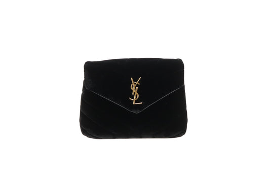 Saint Laurent Toy Bag In Black Velvet