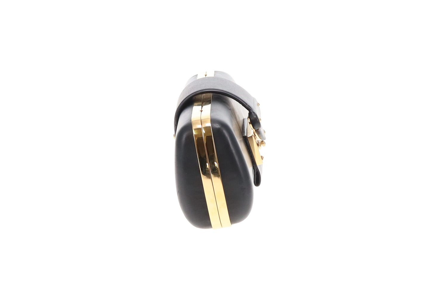 Louis Vuitton Minaudiere Black Long With Gold Hardware And Chain PL3151